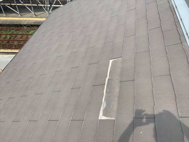 スレート材の抜け落ち